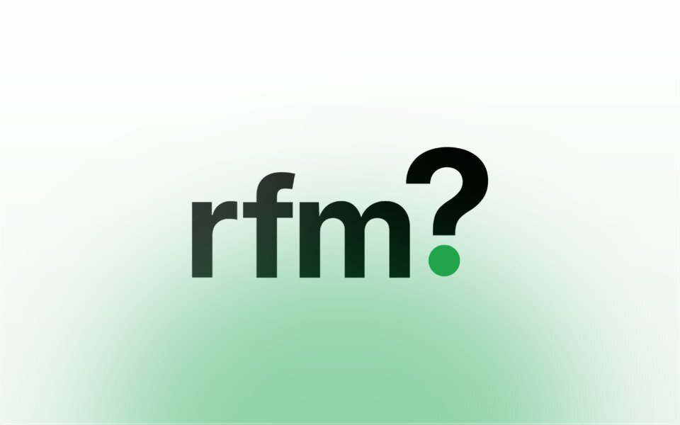 Really For Me logo on a white glass plate with a green glow
